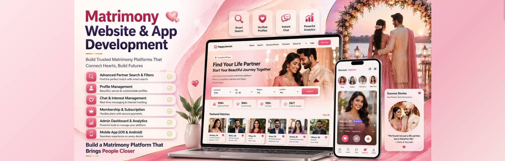 Matrimony Website & App Development Company