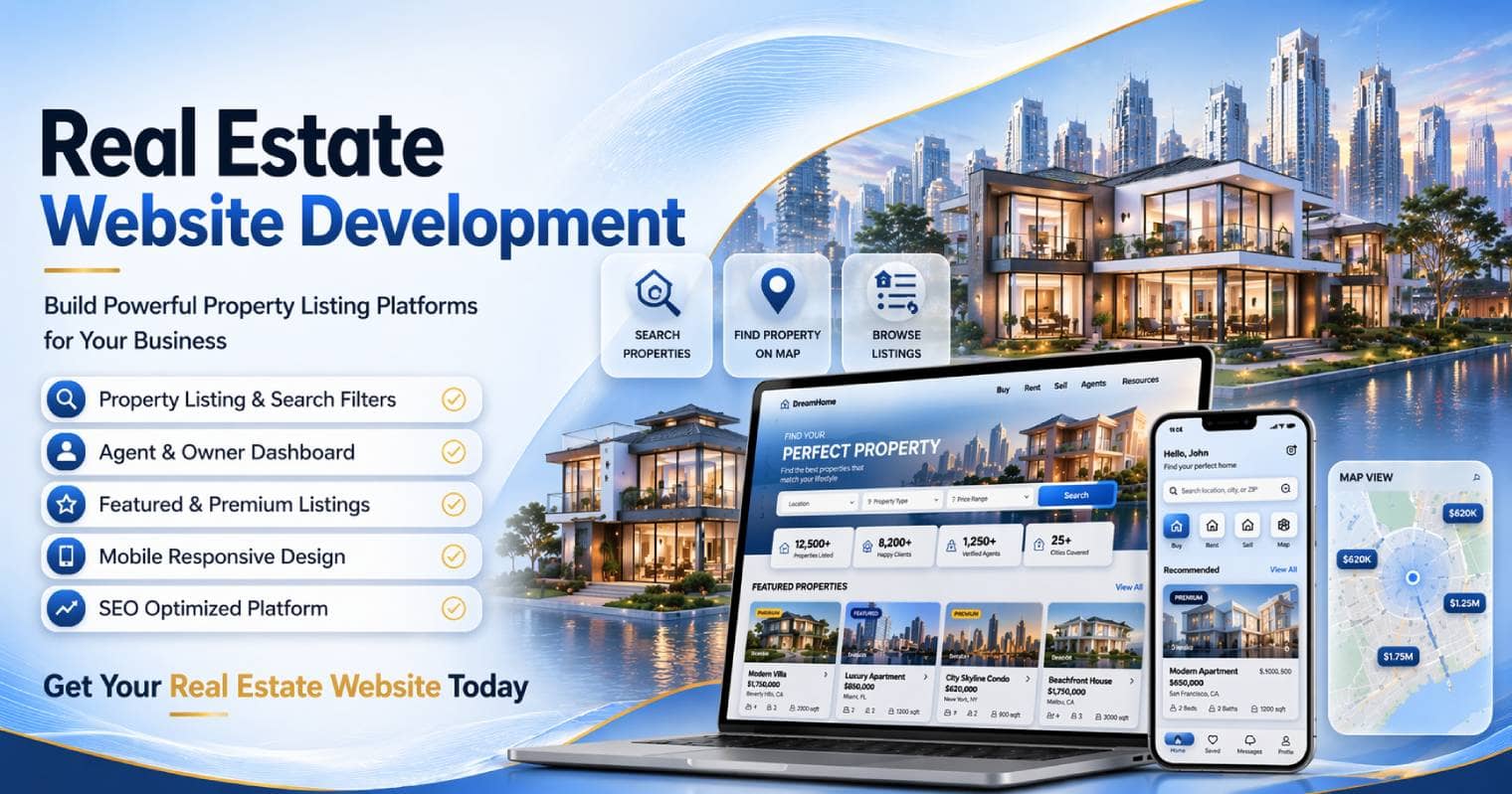 Real Estate Website Development Company in Lucknow | Property Website Design